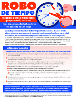 Robo de tiempo Theft Report Cover